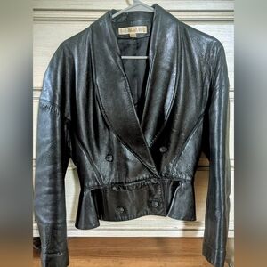 Andrew Marc Vintage Black Leather Jacket